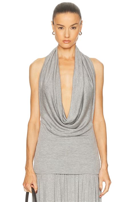 Aya Muse Viona Top in Gray | FWRD
