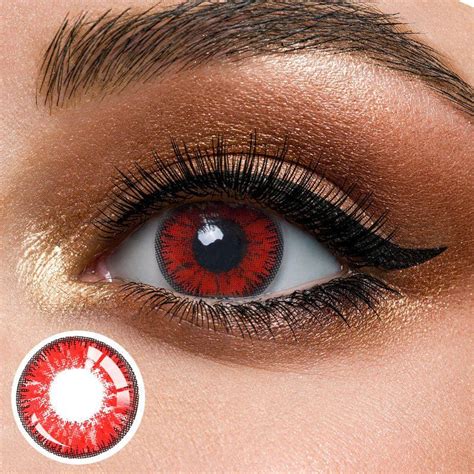 Image result for Red Color Contact Lenses