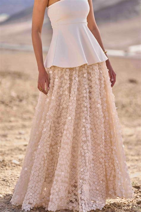 Dash & Dot - 3d Floral Sequin Skirt - Elahe