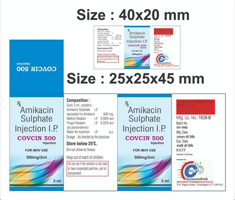 amikacin 500 Biocovid Pharmaceuticals