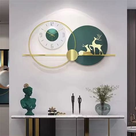 Deer Green Metal Wall Clock – PC HOME DECOR