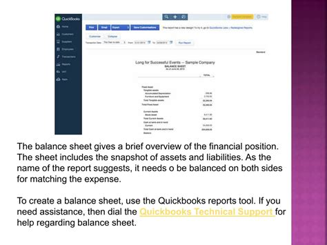 Image result for QuickBooks Balance Sheet Final View
