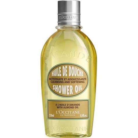 Dry skin essentials: L'Occitane Shower Oil Aesthetic Vector Art