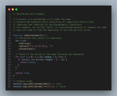 Palindrome Coding Question JavaScript 的图像结果