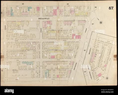 Insurance map of Boston : volume 2 : plate 57 , Real property, Massachusetts, Boston, Maps, Fire ...