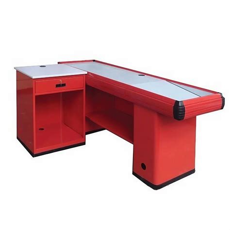 Checkout Counter - 24" Cash Register Stand W/Locking Drawer, Adjustable ...