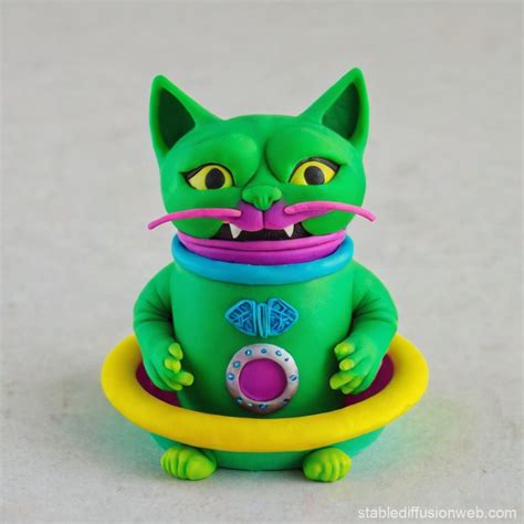 Alien Cat Spaceship | Stable Diffusion Online