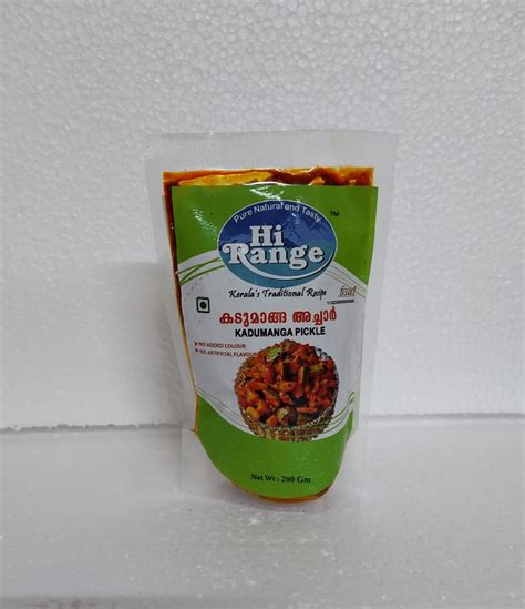 Hi Range Kadumanga Pickles Home Made Kerala Mango Pickle(200gm) (pack ...