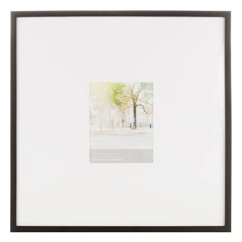 25x25 Matted to 8x10 Wall Frame, Black