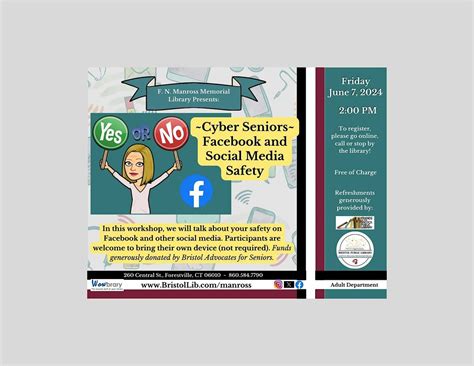 Cyber Seniors Technology Workshop: Facebook & Social Media Safety ...