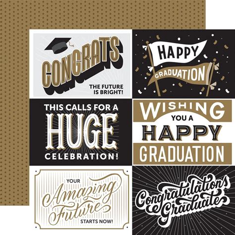Journaling 6x4 Cards Paper - Graduation - Echo Park | Michaels