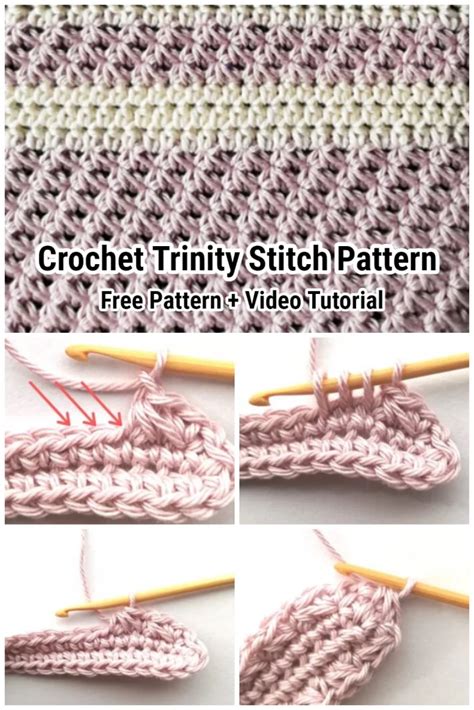 Free Pattern Trinity Stitch 的图像结果