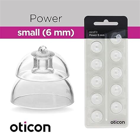 Buy Oticon MiniFit Power (6mm - Small) 20 Domes, Genuine OEM Denmark ...