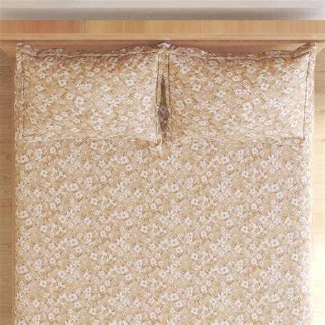 Buy Rhapsody Derby Cotton 144TC Floral Printed 3Pcs Super King Bedsheet ...