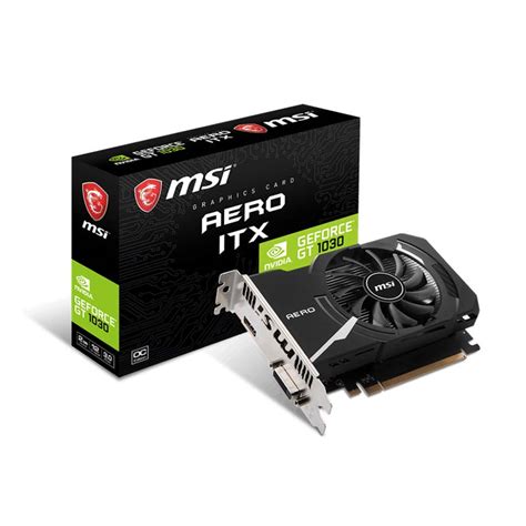 MSI GT 1030 AERO ITX OC 2GB | 64-bit DDR4 Graphics Card