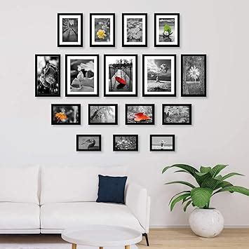 RANDOM Synthetic Photo Frame Set For Wall | 16 Photo Frames For Walls ...