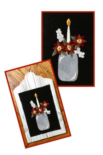 Christmas Glow - Wool Applique