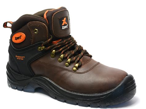 Xpert XP510 Warrior SBP Mens Brown Safety Hiker Steel Toe Safety Boots ...