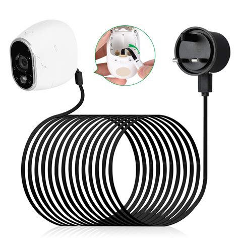 Buy Power Adapter for Arlo Camera,LANMU Outdoor Waterproof Power Cable ...