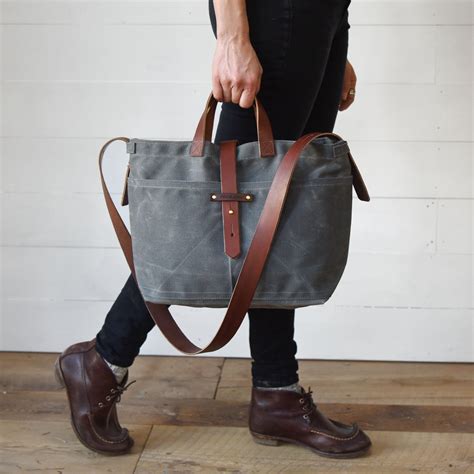Waxed Canvas Bag – Peg and Awl