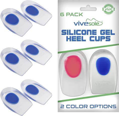 Amazon.com: Figly Heel Cushions for Heel Pain Relief (4 Pack) - Gel Heel Cushion Inserts, Gel ...