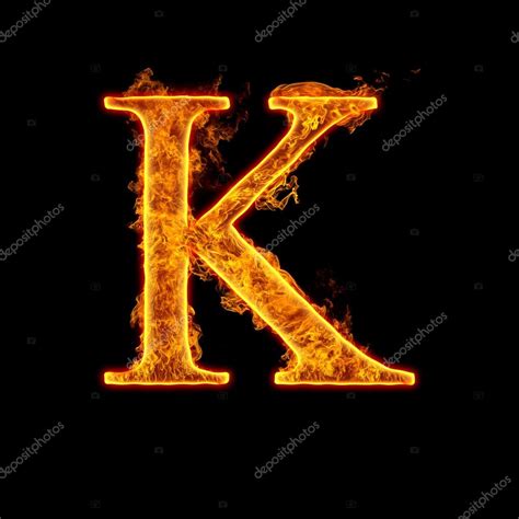 Letra K del alfabeto de fuego 2022