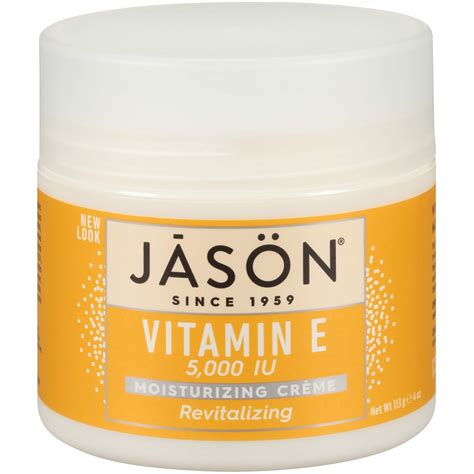 Amazon.com : JASON Vitamin E 5,000 IU Moisturizing Crème, For Face and ...