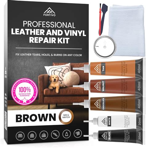 Amazon.com: Brown Vinyl Repair Kit - Leather Color Restorer for Couches ...