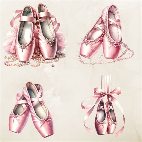Ballet Slippers Clipart, Pink Ballet Slippers Clipart, Dance Shoes PNG ...