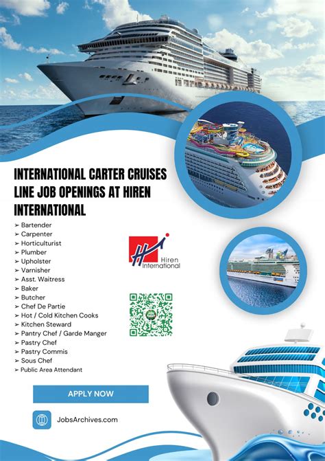 International Carter Cruises Line New Job Openings At Hiren ...