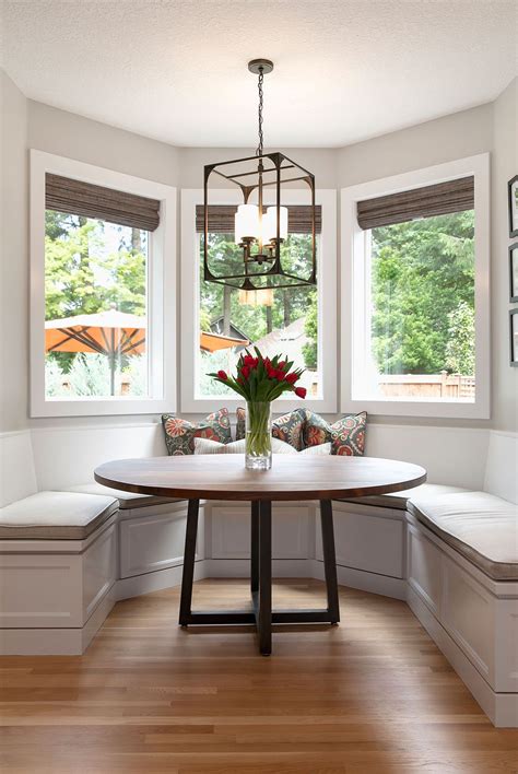 Bay Window Dining Room Banquette Seating
