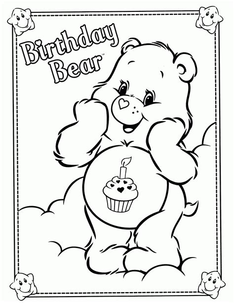 Printable Care Bear Coloring Pages