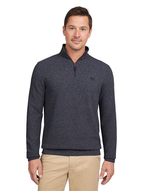 Chaps men's 1/4 Zip Ribbed Sweater - Classic Fit - Walmart.com