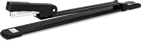 kesig® Long Reach Stapler, 25 Sheet Capacity, Extra Long Black Stapler ...