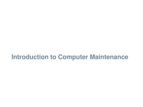 Introduction to Computer Maintainance 的图像结果