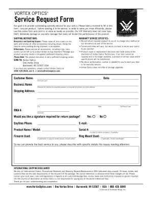 Image result for Vortex Optics Return Form