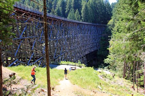 The Kinsol Trestle, on the Cowichan Valley Trail on Vancouver Island ...