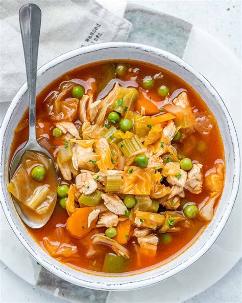 Healthy Chicken Cabbage Soup Recipe | Healthy Fitness Meals