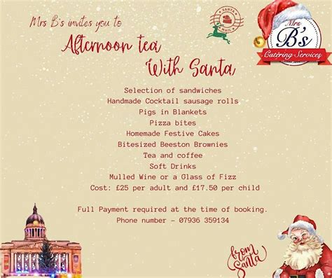 Afternoon Tea with Santa, Nottingham Council House, 2 December 2023 ...