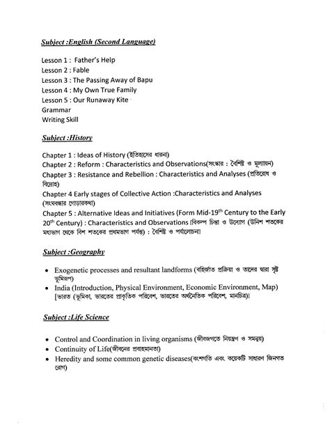 Madhyamik 2021 New Syllabus WBBSE Board | WBBSE ~ Pyapiras