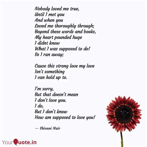 Nobody loved me true, Unt... | Quotes & Writings by Shivani Nair ...