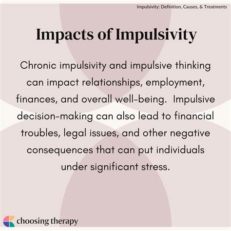 Impulsive Behavior Examples