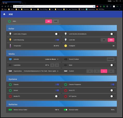 Image result for openHAB Basic UI Condensed Layout