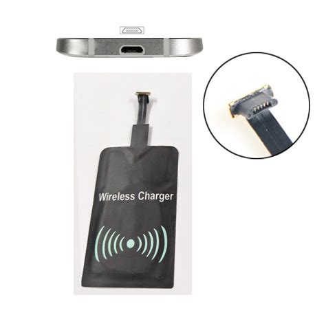 Universal Micro USB Plug Qi Wireless Charging Receiver Mat for Android ...