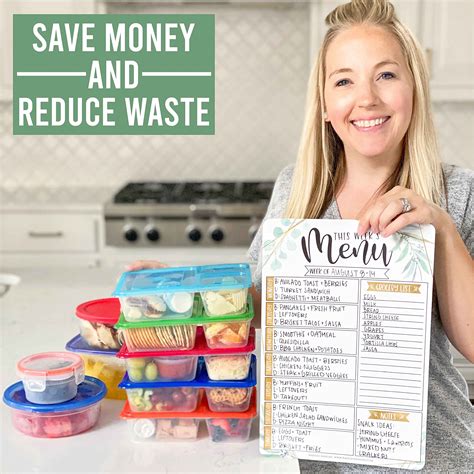 Magnetic Meal Planner for Refrigerator - Greenery Magnetic Weekly Menu ...