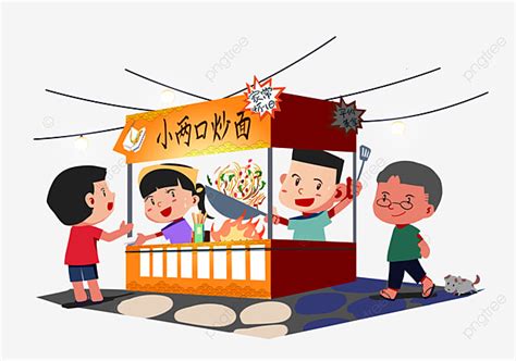 Cartoon Street Stall 的图像结果