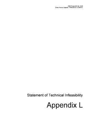 Fillable Online Appendix L - Statement of Technical Infeasibility - CRW ...