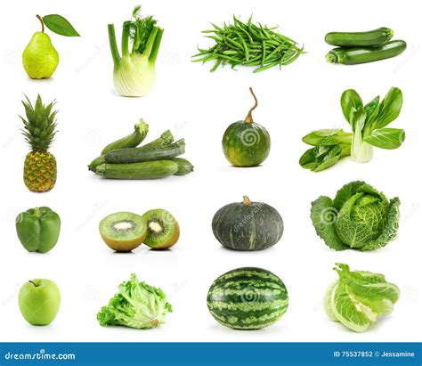 Frutas y verdura verdes foto de archivo. Imagen de amargo - 75537852