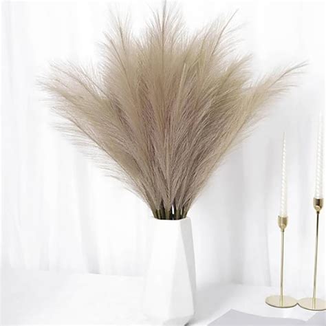 Buy HOMESAKE Set of 6 Artificial Pampas Grass Sticks - 45.7cm from ...
