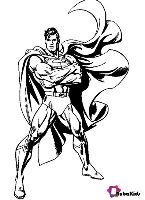 Superman Printable Colouring Pages